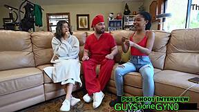 hey daddy, watch dr. aria nicole milk that cum in her sexy nurse clinic backstage... full vid at guysgonegyno.com