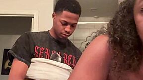 petite ebony tight pussy stretched by muscular landlord bbc doggystyle deepthroat