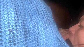 new year's cheating slut girlfriend chokes on black cock then pussy wrecked outdoors