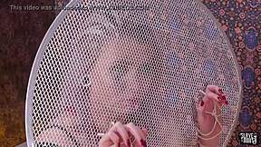 Dominated sub bound and pissed on in fetish play