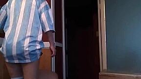 Japanese dominatrix unleashes fierce ball kicks in session 110