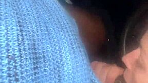 new year's cheating slut girlfriend chokes on black cock then pussy wrecked outdoors