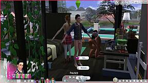 stepbro leads stepsis into taboo family orgy frenzy