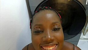 Curvy Latina Invites Cock Cleaning After Laundry Deepthroat Swallow