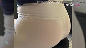 naughty wife gym workout sheer leggings nip slips exhibitionism 😏🔥