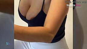 naughty wife gym workout sheer leggings nip slips exhibitionism 😏🔥