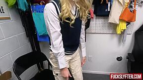 kallie taylor sneaks a dress for her hot date after work