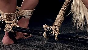 Sexy thief Lea Lexis bound for anal assfucking double penetration BDSM punishments