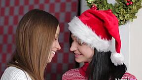 why stop at kissing when i can lick your shaved pussy all christmas?