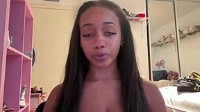 Lily Starfire's Oiled Ebony Tits Go Deeper