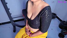 caught my big ass desi maid stealing panties so hubby rams her hairy pussy doggystyle hindi moans