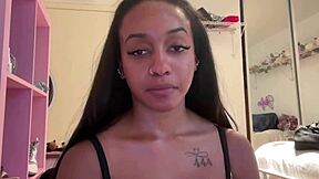 Lily Starfire's Oiled Ebony Tits Go Deeper