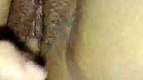 Oiled Hairy Pussy Spread Wide as BF Fingers Hot Girl Deep