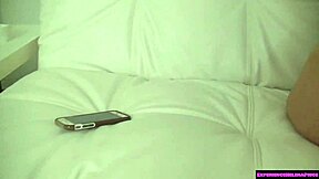 Cuckold Husband Strokes While Wife Takes Handjob Challenge Backstage