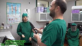 strangers sneak in for some anal fingering and humiliation in the hospital