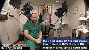 doctor blasts kalani luana's tanned ass with cum pov