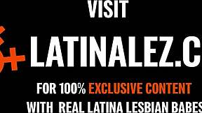 thick latina lesbian calls bff for sloppy wet pussy licking feast!!