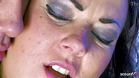 Title Case Muscled Bodybuilder Fat Cock Pounds Inked Brunette Milf Jordan Perry Balcony Doggystyle Facial