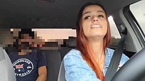 i catch driver masturbating then fuck him hard in car