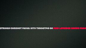 classy glasses babe gives sloppy deepthroat blowjob of dreams