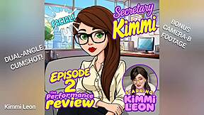 a heavy cum facial from boss on secretary kimmi episode 2