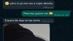 latina milf in tiny shorts heats up whatsapp chat solo