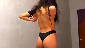 Sexy Latina Teen Undresses for Boss Fuck on Hidden Work Cam