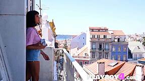 petite asian milf model strips sensually outdoors then poses naked with small tits 😍🔥