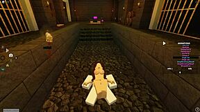 roblox slut bent over deepthroats then doggy ass shakes