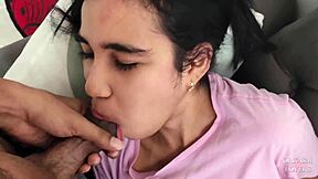 Cheating Girlfriend Begs for Deepthroat Fuck Before Boyfriend Arrives Monster Cock Sucking