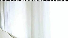 petite babe with perfect bubble butt orgasms on sofa during casting interview