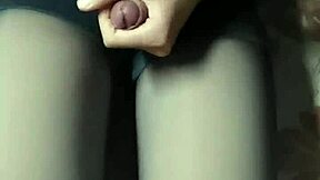 want to see this crossdresser explode in pantyhose and tight jeans?
