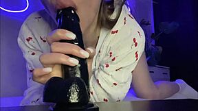 yes daddy let me slobber your huge cock close up