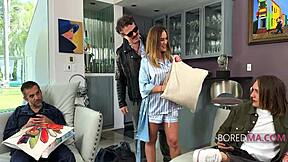 i'm so bored on wanksgiving... free-use milf mother-in-law lets me fuck her kitchen pussy anytime