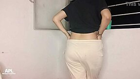Casera puta cachonda bent over big ass tits doggy pov homemade gaping cum