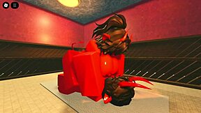 This Oiled Demon Girl's Hot Sauna Body Seduces for Monster Sex