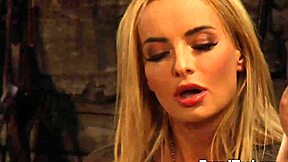 Busty Lesbian Slave Bound and Teased by Dominant Mistress Touch