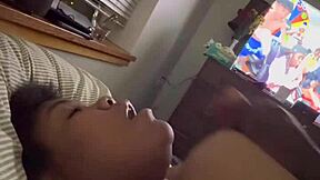 latina milf rubs her fat juicy natural tits hard until massive orgasm hits
