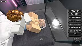 adorable BIG TITS BLONDE bunny helps BACON HAIR fuck her tight vagina game