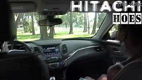 Oops Rina Arem's Car Hitachi Masturbation Blooper While Waiting!