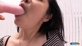 imagine her deepthroating cock high up on the rooftop edge