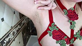 i epilate my hairy armpits smooth with the epilator device