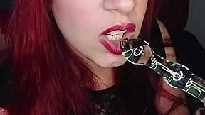 argentinian redhead nympho club slut joi shakes big ass toys orgasm