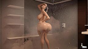 oh god, my boss's long dick pounds my huge tits all day in the office...