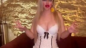 belly dancer goddess sways seductively in glasses