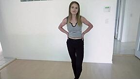 Stepbro dares teen stepsis into bed