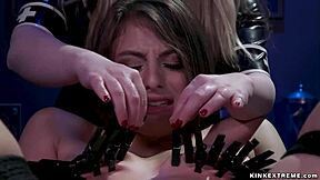 Bound Lesbian Whipped Choked Anal Fingered Deep Hardcore