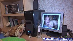 cuckold babe bound in bondage rides black cock cowgirl missionary interracial ex-girlfriend friend old european