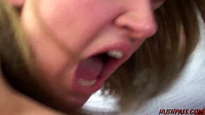 Bubble Butt Blonde Renee Rides Monster Cock Cowgirl Doggystyle Bent Over for Facial Cumshot