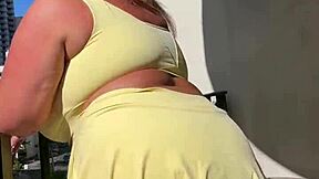 bbw milf vacation clips tease her huge saggy naturals
